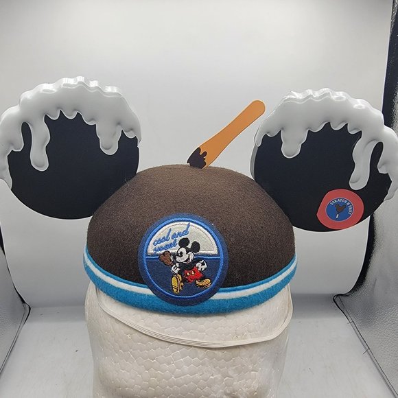 Disney Cool And Sweet Mickey Mouse Melting Ice Cream Ears Hat Scratch Sniff Cap - Picture 1 of 10
